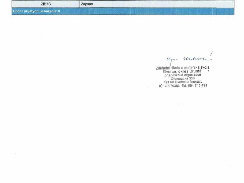 Zápis MŠ